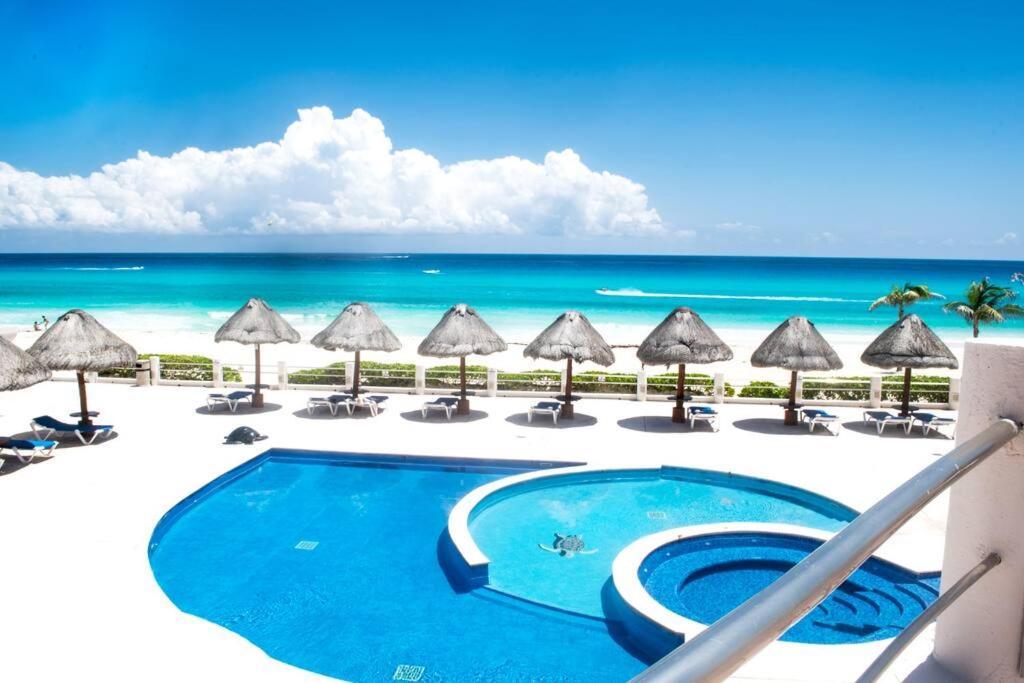 Ocean View Apartment, Best Beach Area, 3 Bedrooms Канкун Экстерьер фото