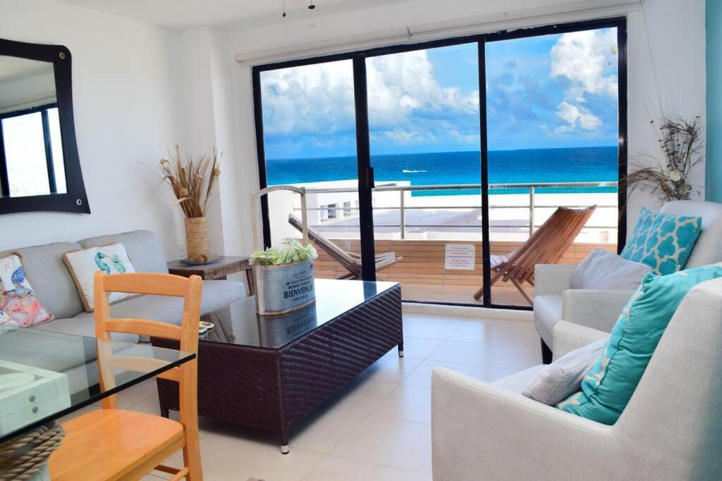 Ocean View Apartment, Best Beach Area, 3 Bedrooms Канкун Экстерьер фото